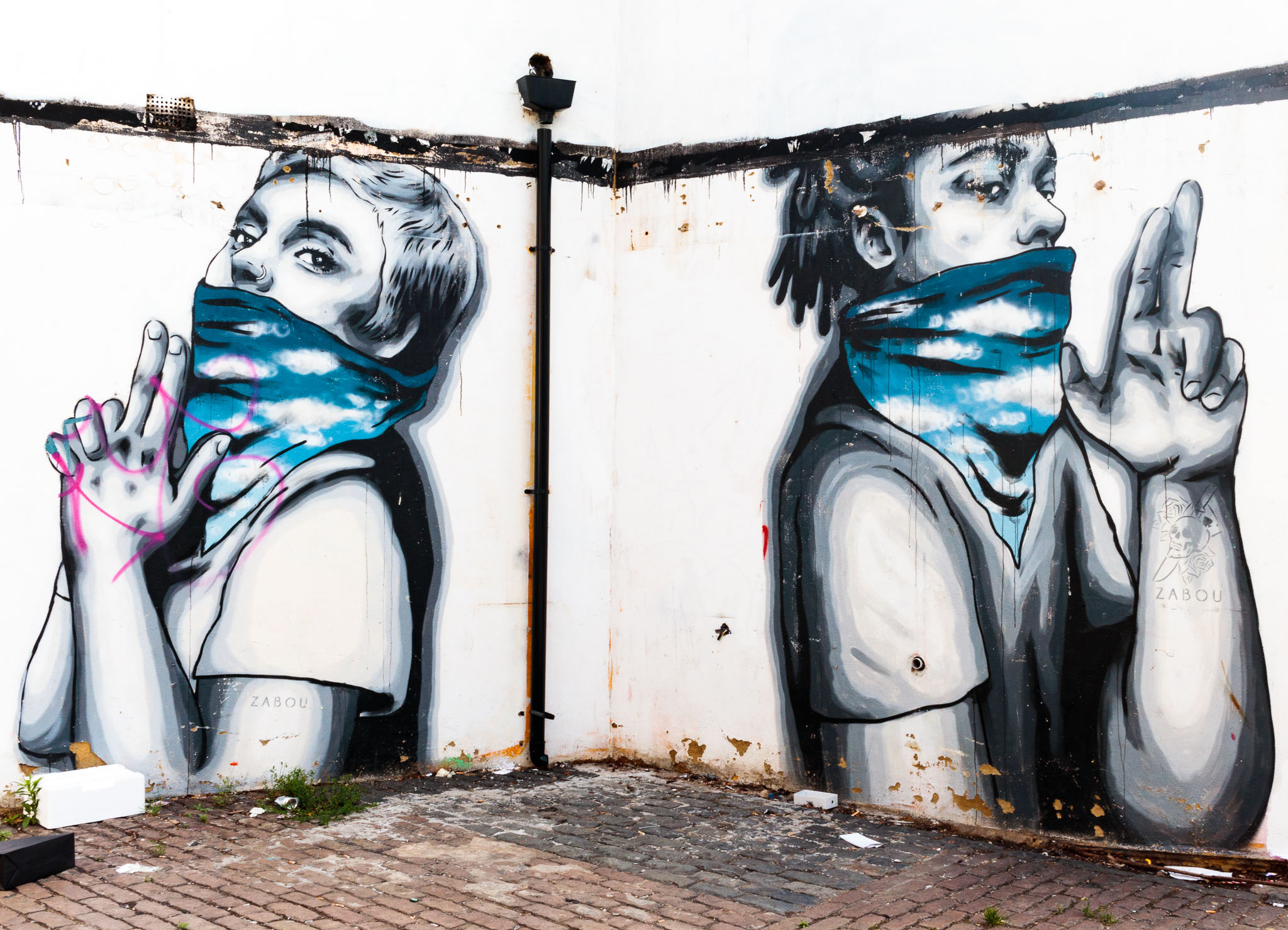 Artist: Zabou. Taken on a canal near Victoria Park, London.